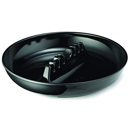 TableCraft 341B-1 Ashtray 7 x 1-1/2 Black phenolic Dishwasher Safe