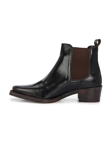 Image of Delize Men's Vegan Leather, Cuban Heeled, Cowboy Ankle Boots 65430