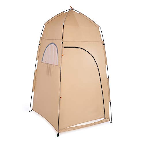 Tente portable de douche extérieure avec montage rapide et abri de toilette opaque