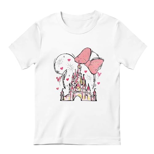 Magic Kingdom Shirts for Girls Magical Castle Graphic Cute T Shirt Kids Toddler Holiday Vacation Trip Tee Tops