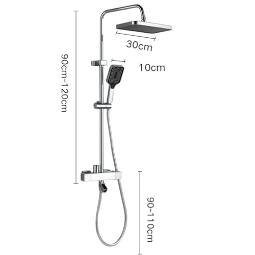 Ensemble de robinet de douche mural pour une salle de bain moderne