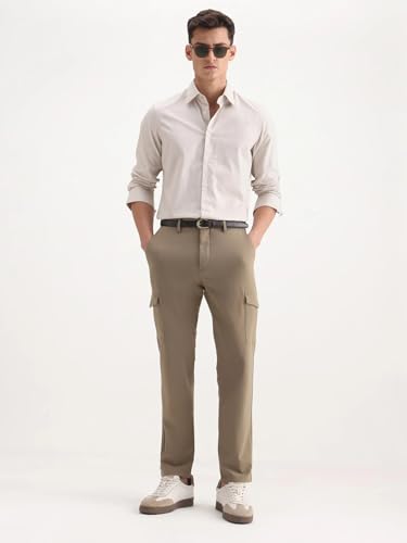 Image of Rare Rabbit Regular fit Plain Trouser