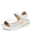 Ultra doux ARA Sandales Tampa, pour femme, noires, Blanc., 40 EU