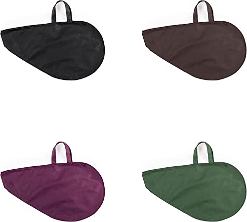 Deliex delicias de Extremadura Lote 10 bolsas para jamón con asas. Funda para JAMONES IBERICOS - Jamon curado-Bolsa para jamón Un Buen jamón Debe IR presentado como se Merece (Negro)