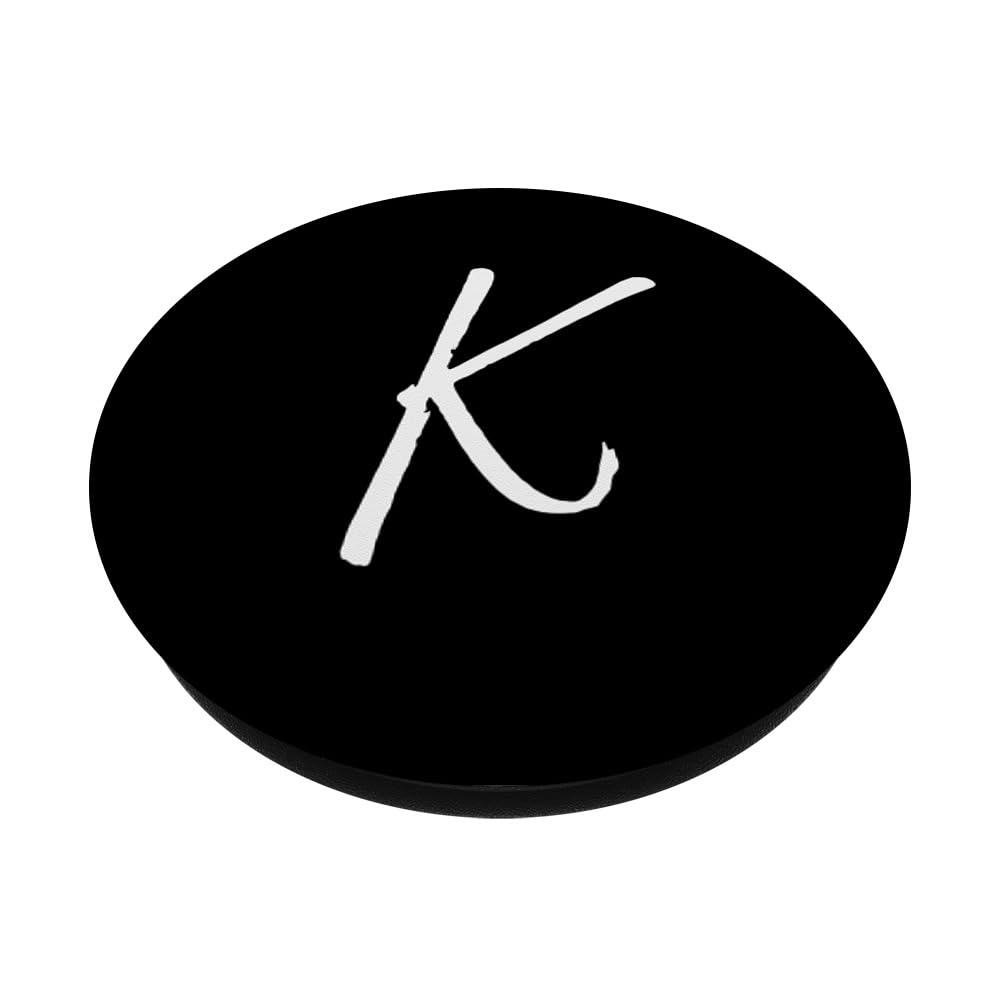 Amazon.com: Letter K PopSocket Grip K Initial Monogram Style White