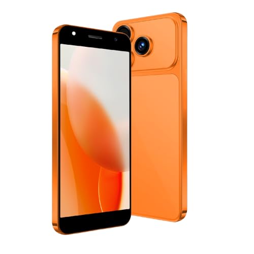 OVIO PYRRHEAN Unlockable Phone, Supports 4G Network, Android Phone, 5.0nch Screen, 2GB RAM + 16GB ROM/TF 128GB, Dual SIM, Dual Camera, Suitable for Beginners (28orange)