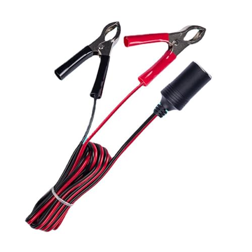 Auto socket cable de extensión 12V-24V batería abrazadera en cable 50cm/30cm/100cm/300cm/200cm opcional largo clip cargador de coche