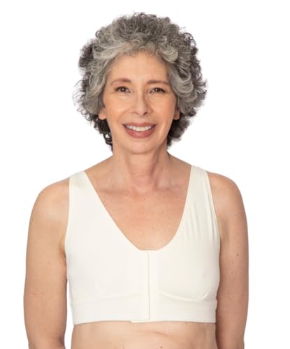 AnaOno Post-Surgical Pocketed Recovery Mastectomy Bra - Soft Compression Bra with Breast Pad Inserts