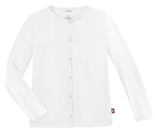 Image of City Threads Girls Cardigan Top Button Down Sweater Layering School Play for Sensitive Skin SPD Sensory Friendly