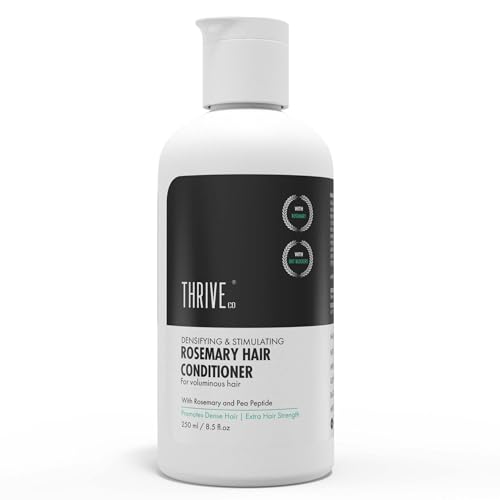 ThriveCo Rosemary Hair Conditioner | Helps Add Volume & Strengthen | With Pea Peptide & Caffeine | Densifying Formula for Fuller-Looking Hair | Paraben & Sulphate Free | For Men & Women | 250 ml