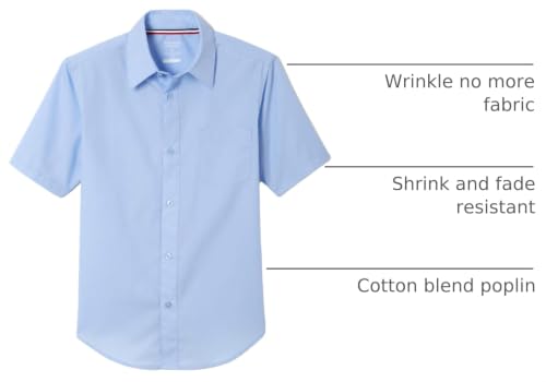 Image of French Toast Boys Short Sleeve Classic Poplin Dress Shirt