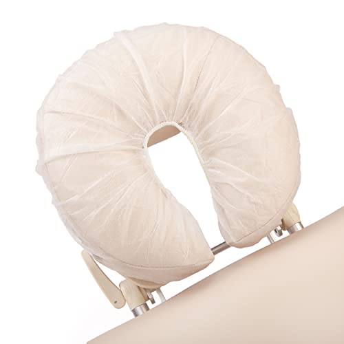 WellTouch Einweg-Kopfstützenbezug (100 Stück) in Hörnchenform, mit Rundum-Gummizug, Hygiene-Bezug für Kopfstütze der Massageliege Cover