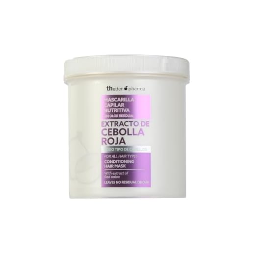 Thader Th Pharma Mascarilla extracto de Cebolla Roja para Todo Tipo de Cabellos, 700 ml