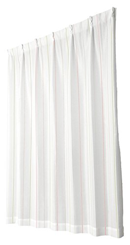 ユニベール ミラーレースカーテン エコマッチレース2 ピンク 幅100×丈198cm 2枚組