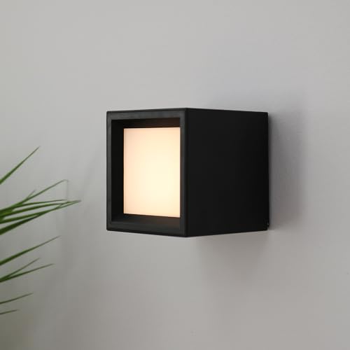 Newgarden Applique A Led Box 8, Nero, 7,5X7,5 Cm - 12