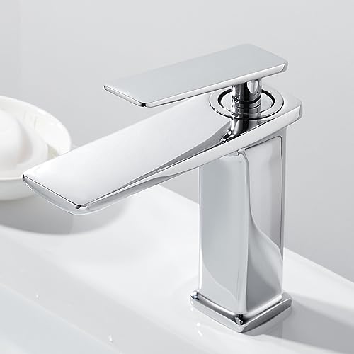 Robinet en laiton monotrou doré pour sublimer votre lavabo de bain