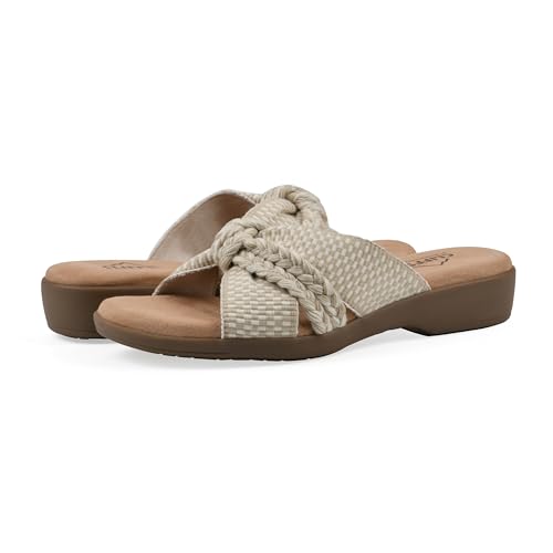 CLIFFS BY WHITE MOUNTAIN Women's Blinding Woven Slide Sandal2