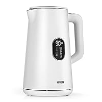 Bouilloire Électrique N8WERK 1,5L – Double Paroi Gris Nordic – 2200W – Sans Fil Et Rotatif 360°