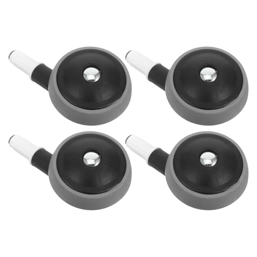 SUPVOX Ruedas Giratorias Silenciosas para Andador Ñiño 4 Piezas Desmontables de Plástico Negro Resistentes al Desgaste Compatibles Cochecitos Uso Interior y Exterior