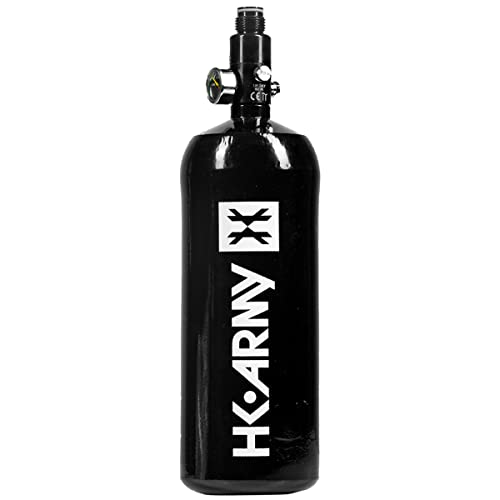 HK Army 62ci/3000psi Aluminum Compressed Air HPA Tank - Refillable High Pressure System for Paintball & Airsoft Gear - Black