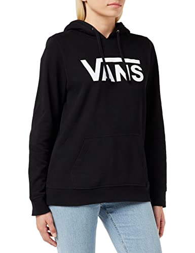Vans Damen Drop V Logo Hoodie Kapuzenpullover, Schwarz, M