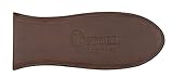 Victoria Large Leather Hot Handle Holder. Panhandle for Cast Iron Skillets 10 Inch to 13 Inch, Brown