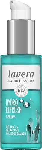 lavera Hydro Refresh Serum - mit Alge und Hyaluronsäure - feuchtigkeitsspendend - schnell einziehend - vegan - Naturkosmetik - 30 ml