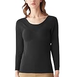 ブラトップキレイラボ 縫い目がない 綿混 厚手 起毛 暖かい カップ付き 長袖インナー あったかインナー KL9959R