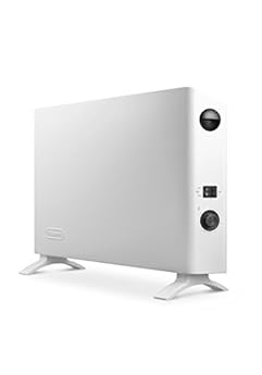 Foto di De'Longhi HSX2320F Slim Style TermoConvettore Elettrico, Silenzioso, 3 livelli di potenza, manopola intuitiva, per ambienti fino a 60m³, ventola aggiuntiva, funzione antigelo, Bianco