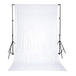 WedDecor 4ft x 7ft White Shiny Glitter Sequin Backdrop Curtain Photography Photo Studio Background for Prom Wedding Christmas Birthday Party Celebrations Events and Decoration
