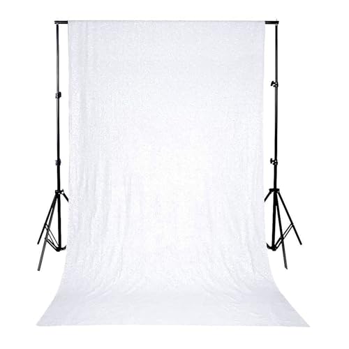 Rideau de toile de fond WedDecor blanc brillant de haute densité