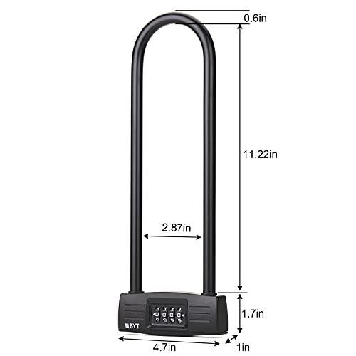 NBYT U Bike Lock, Combination Lock, Resettable, Secure Your Motorcycle - Image 3
