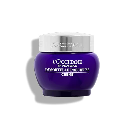 L'OCCITANE Immortelle Precious Cream 50ml, Anti-Ageing Face Moisturiser with Hyaluronic Acid, Premium & Clean Beauty Skincare for All Skin Types