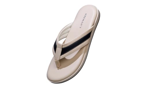 Image of Neeman's Indo-Western Casual Flip Flops for Men | Lightweight, Durable and Flexible | PU Thong Strap & TPR Out sole