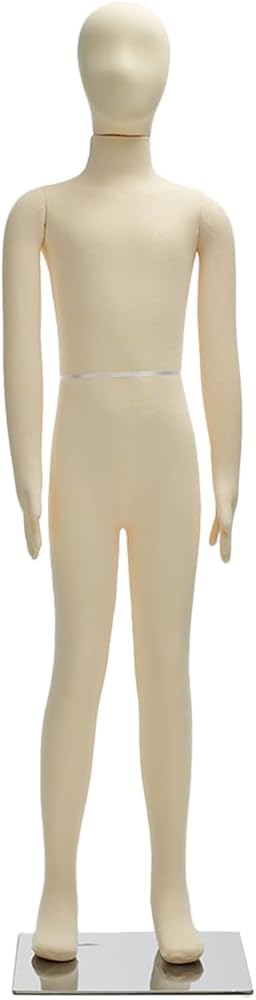 Kinderpuppe für den ganzen Körper, Kinderpuppenständer, Nähpuppe mit beigefarbenem Torso-Kopf, Arme, 1, 3, 5, 8, 10, 13, 14 Jahre alte Kleidung, Präsentationsformen (Größe: 14 Jahre)