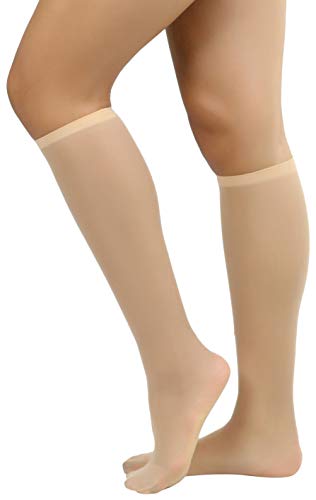 Image of ToBeInStyle Womens Pack of 6 Essential Muted Color Knee High Stockings
