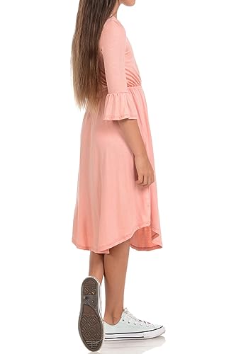 Pastel by Vivienne Women's Fit and Flare Midi Dress with Bell Sleeve3