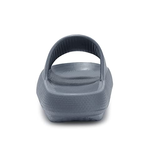 Image of welltree Slides for Women Men Pillow Slippers Non-Slip Bathroom Shower Sandals Soft Thick Sole Indoor and Outdoor Slides