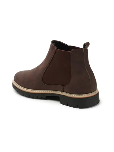Image of Carlton London Men's Classic Suede Slip On Chelsea Ankle Boots