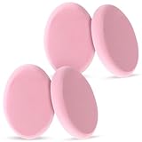4 Pack Makeup Sponges for Foundation Oval Makeup Blending Sponges Cushion Puff Sponge Fine Grained Make Up Sponge Beauty Egg, Dry and Wet (Pink)