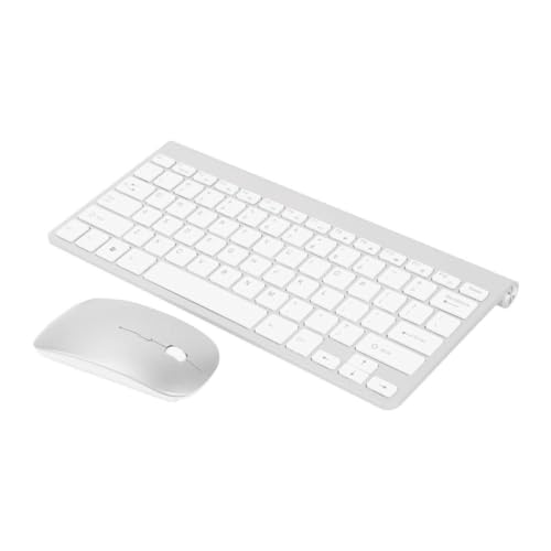 Teclado y ratón inalámbricos, Juego de Teclado y ratón inalámbrico Mini USB 2, 4g Conjunto Combinado Kit inalámbrico para Ordenador PC Negro