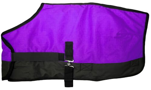 Rugged Ride Mini/Pony/Livestock 1200 Denier Adj Front Water Resistant Turnout Blanket - 300 Grams Fill