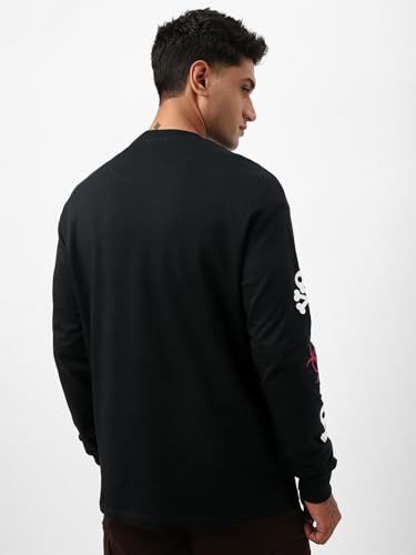 Image of Bewakoof Men's Cotton Graphic Print Oversized Fit T-Shirt
