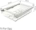 Egg Tray – Refrigerator Egg Organizer, Clear Plastic | Keep Eggs Secure & Visible in Your Fridge – Transparent Drawer-Style Storage Bin Saves Space, Protects Eggs, and Makes Kitchen Organization Easy