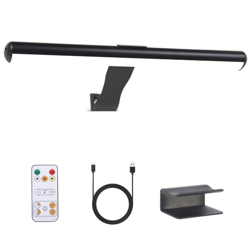 Image of Led Picture Light Rechargeable Painting Light with Remote, 16 inch Full Metal Art Light Display Lamp with Brightness Dimmable Timer Off for Pictures Painting Darboard Gallery Frame