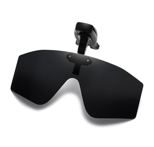 Image of Outdoor Polarized Sunglasses, Clip Cap Sunglasses, Clip On Hat Polarized Sunglass, UV Protection Womens Mens Sun glasses for Driving Fishing Cycling Traveling Climbing Hiking Running (Black)