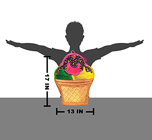 Piñata cône de glace multicolore, jeu pour anniversaire d'enfant - 6