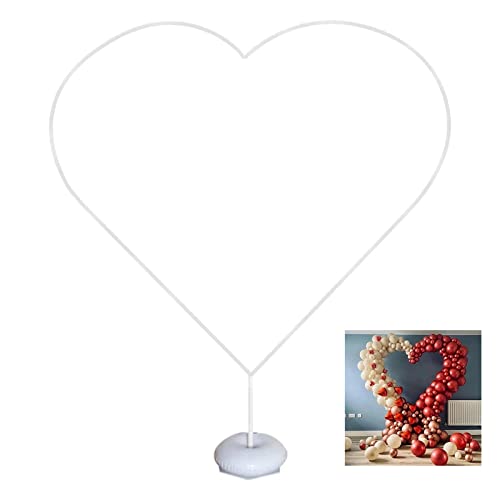 Kit d'arche de ballons en forme de cœur, décoration de fond de fête, kit de support de ballons, kit de support de colonne de ballons amovible, convient pour un mariage Cover