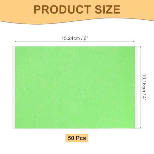 Image of Masking Tape Green Painters Tape Paper Tape [for Crafts DIY Walls Painting Packing Automotive Home Decoration Teaching]- 4x6 Inch /50 Sheets