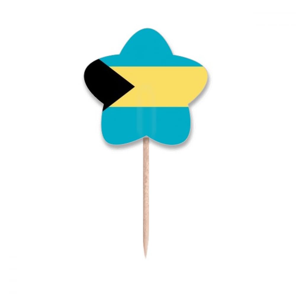 Cure-dents flags Bahamas pour pique de cupcake et décoration de buffet américain